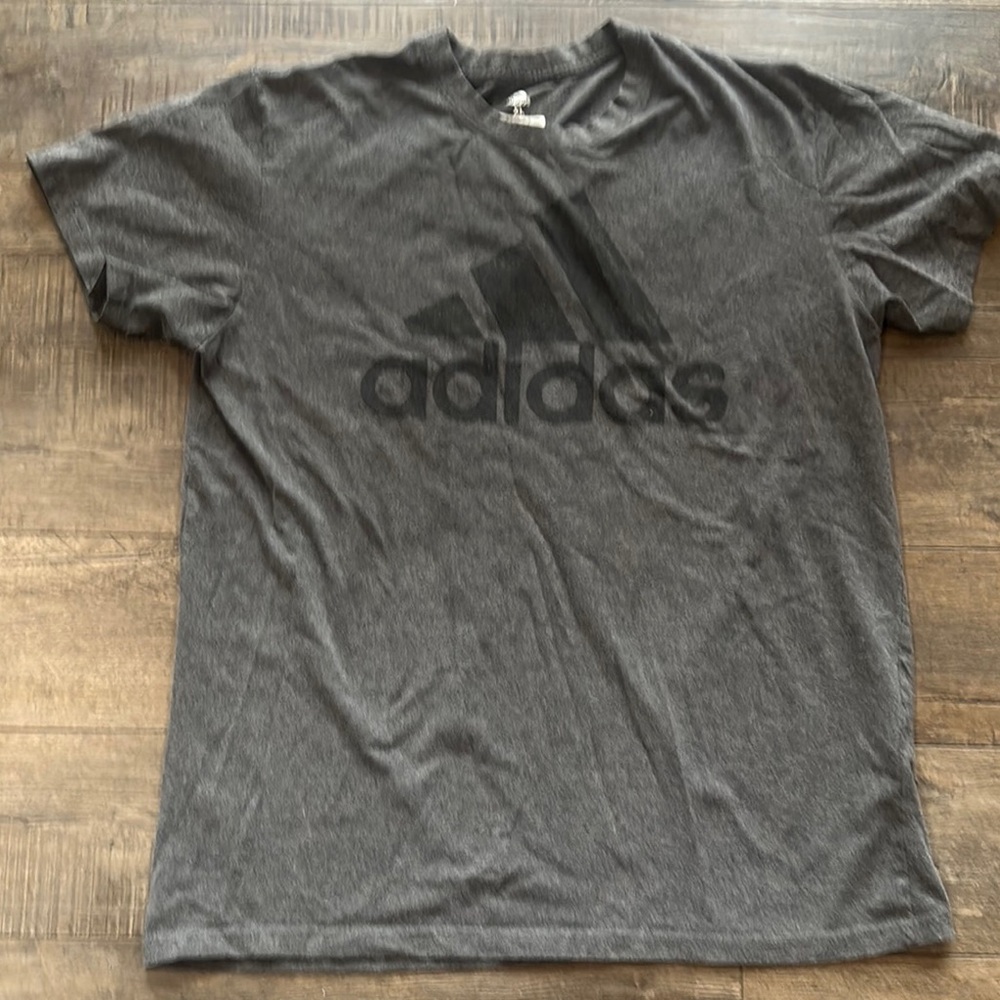 Adidas Men's Gray Short Sleeve T-Shirt XL